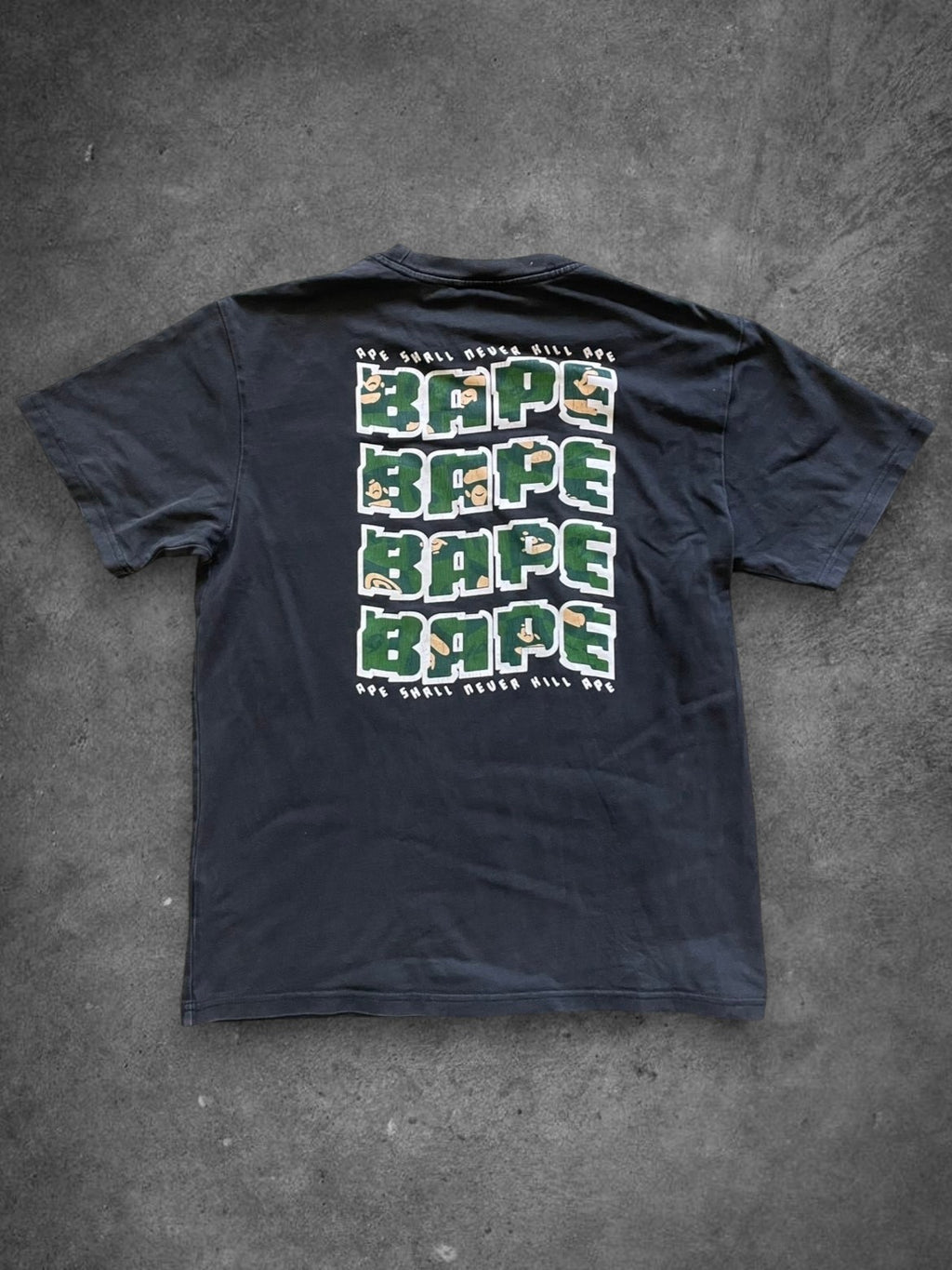 Bape 'Ape Shall Never Kill Ape' Tee - L