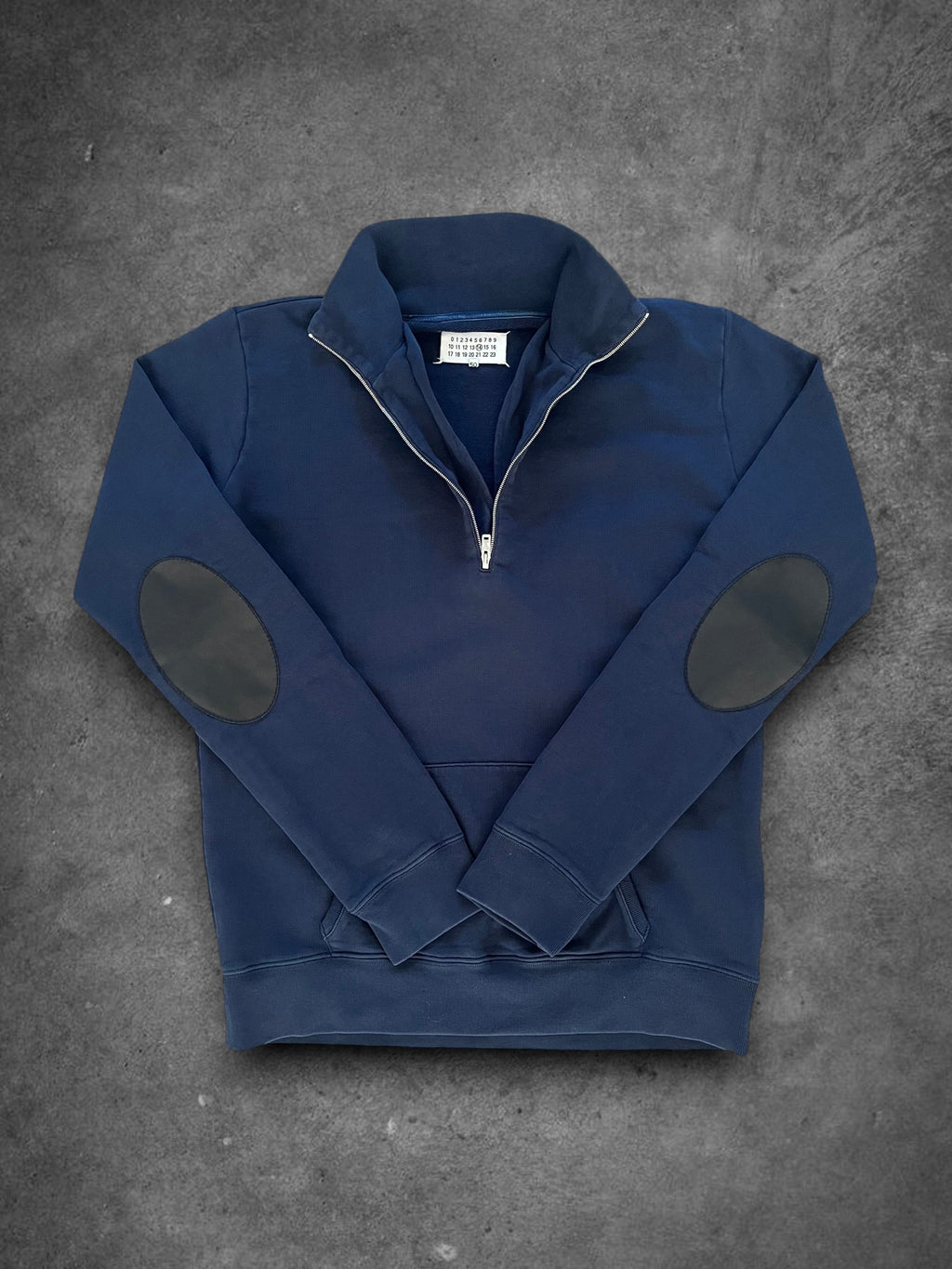 Maison Margiela Elbow Patch Quarter Zip - L
