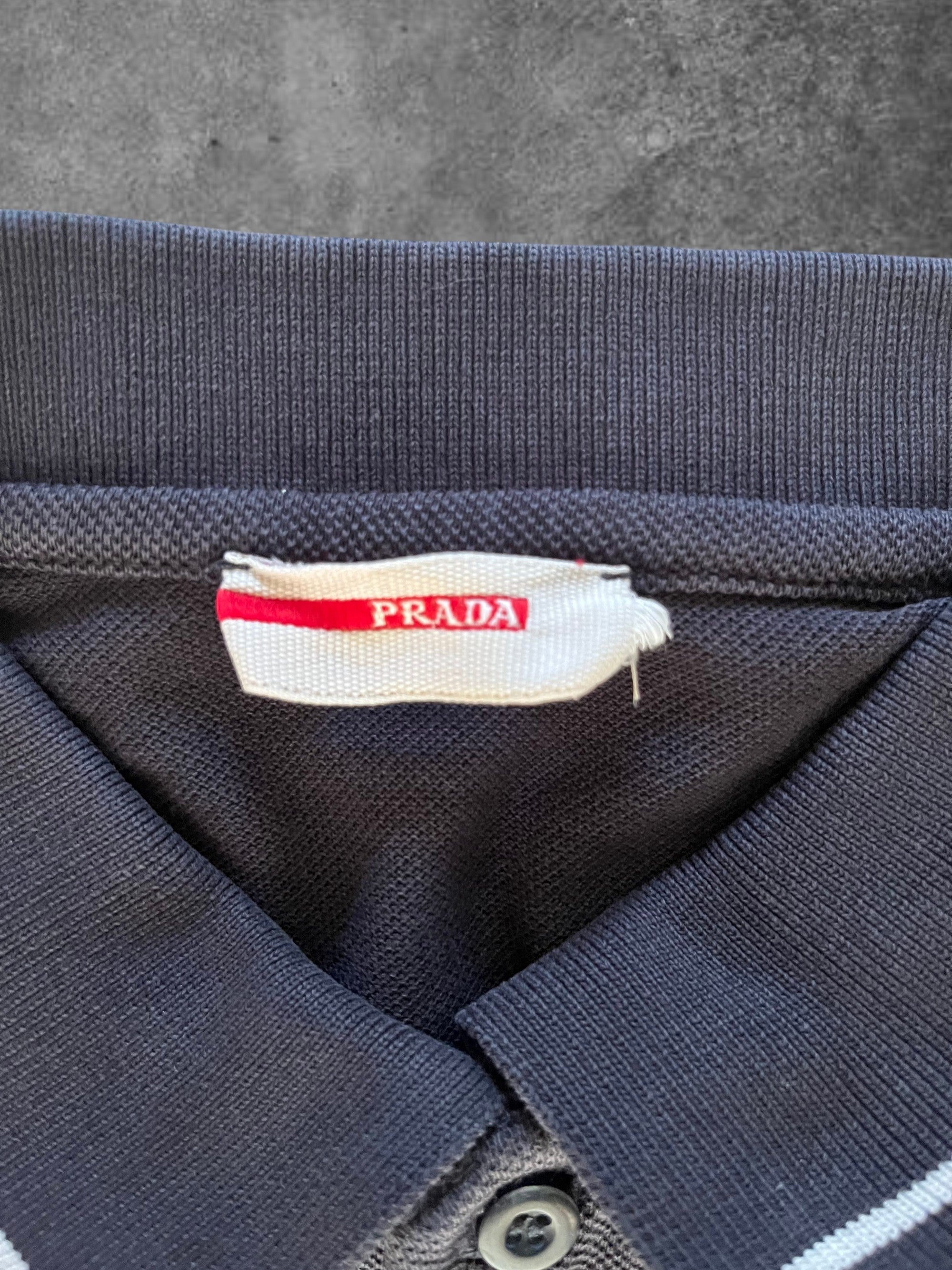 Prada Linea Rossa Polo Long Sleeve - M
